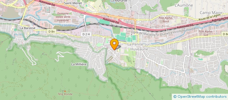 localisation de l'entreprise MTD (MARSEILLE TRANSPALETTE DEPANNAGE)  LA PENNE SUR HUVEAUNE