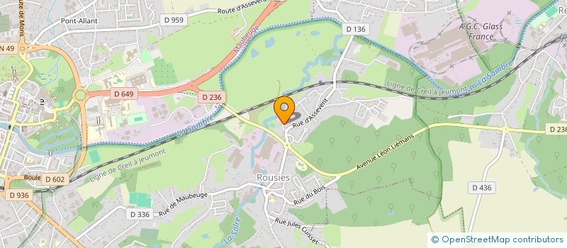 localisation de l'entreprise MTDA IMMOBILIER  ROUSIES