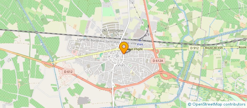 localisation de l'entreprise MTDM  VIAS