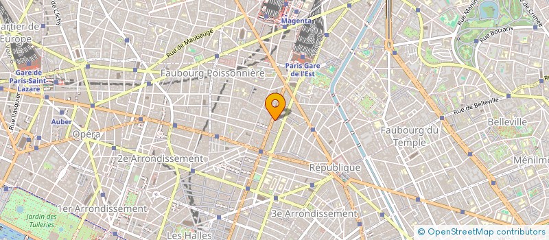 localisation de l'entreprise MTE à PARIS