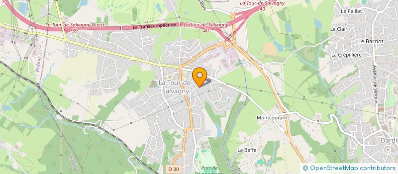 localisation de l'entreprise MTE CONSEILS à LA TOUR-DE-SALVAGNY