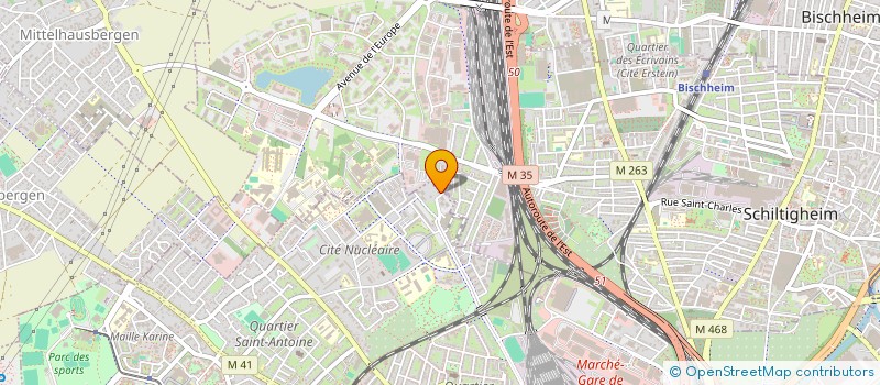 localisation de l'entreprise MTECH-67 à STRASBOURG