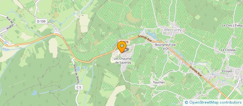 localisation de l'entreprise MTEG CONTENEUR HABITAT  MERCUREY