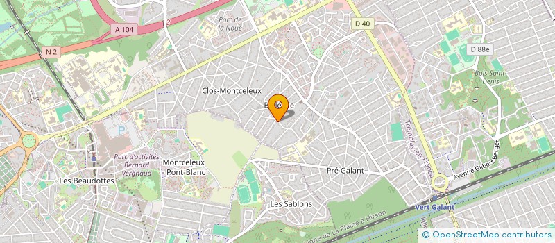 localisation de l'entreprise MTEK à VILLEPINTE
