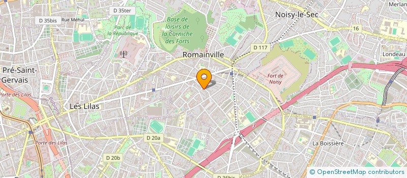 localisation de l'entreprise MTELPRO à ROMAINVILLE
