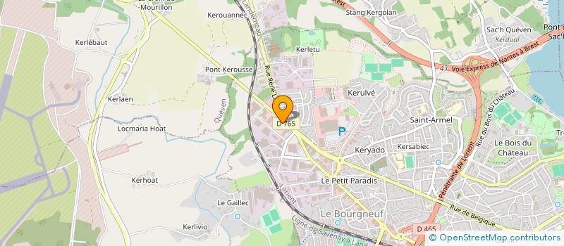 localisation de l'entreprise MTEM à LORIENT