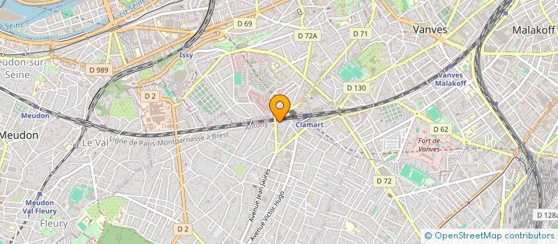 localisation de l'entreprise MTEP HOLDING à CLAMART