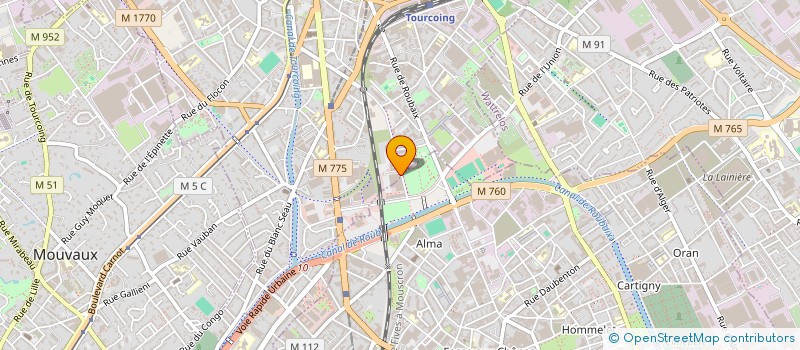 localisation de l'entreprise MTESS  TOURCOING