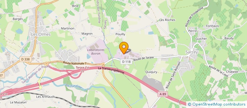 localisation de l'entreprise MTEV HOLDING  SARCEY