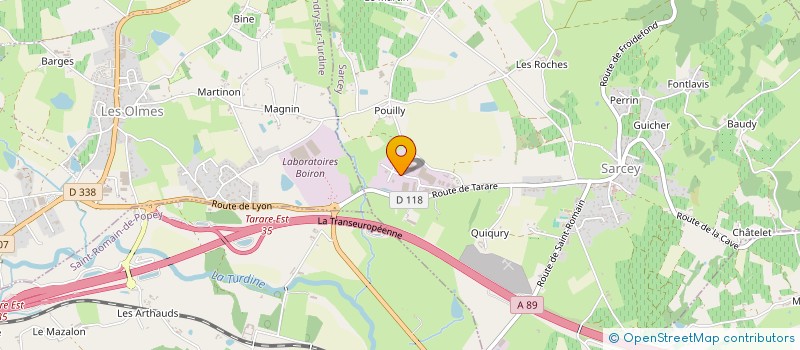 localisation de l'entreprise MTEV SERVICES à SARCEY