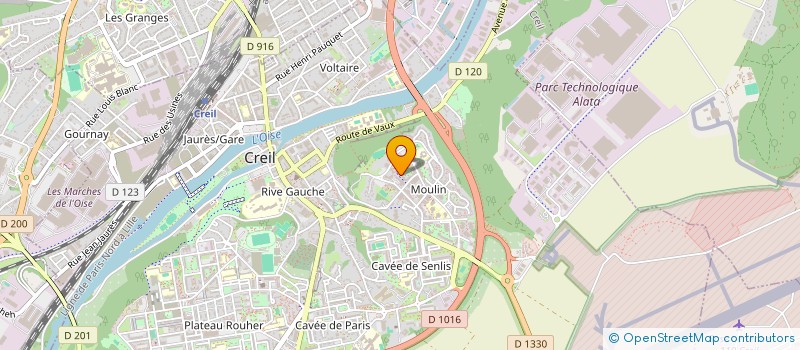 localisation de l'entreprise MTEX TRANSPORTS à CREIL