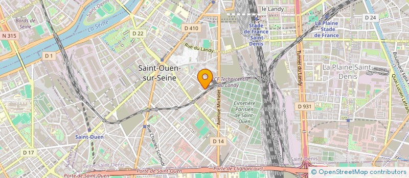 localisation de l'entreprise MTF à SAINT-OUEN-SUR-SEINE