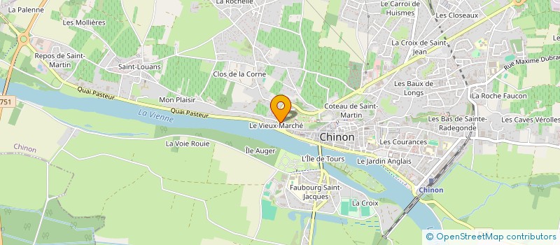 localisation de l'entreprise MTF  CHINON