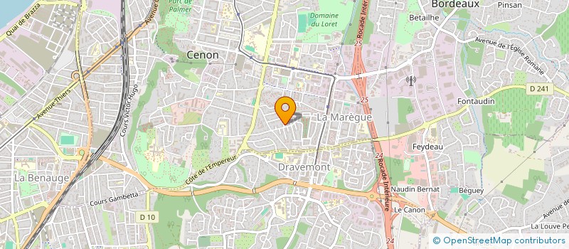 localisation de l'entreprise MTF  CENON