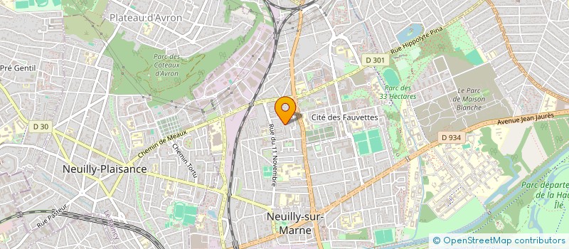 localisation de l'entreprise MTF BATIMENT à NEUILLY-SUR-MARNE