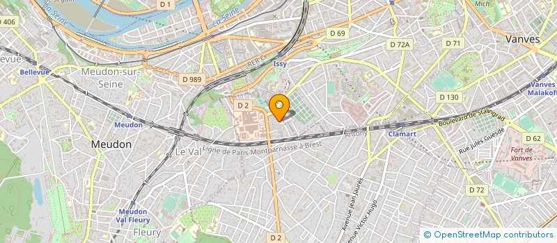 localisation de l'entreprise MTF CONSTRUCTION à CLAMART