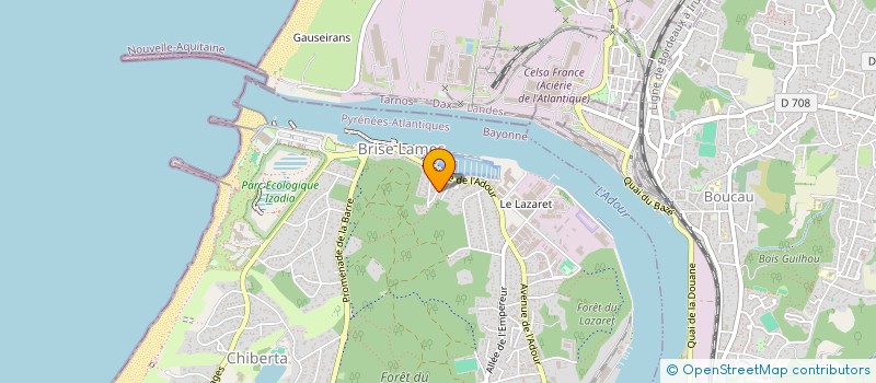 localisation de l'entreprise MTF GROUP  ANGLET