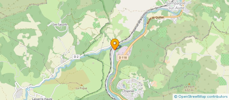 localisation de l'entreprise MTF OCCITAN  BRAM