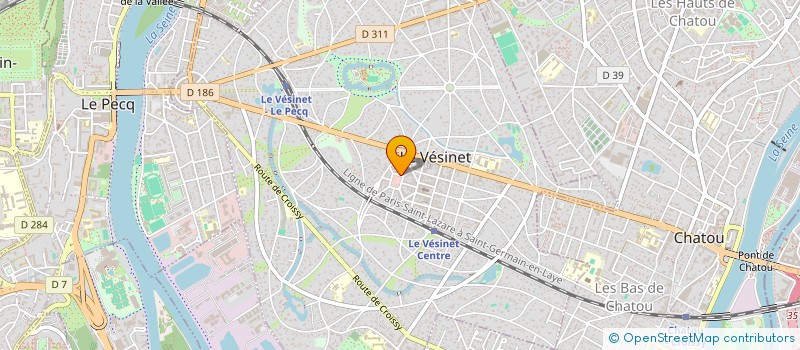 localisation de l'entreprise MTG  LE VESINET