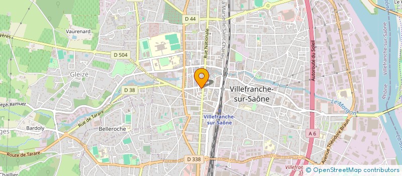 localisation de l'entreprise MTG  VILLEFRANCHE-SUR-SAONE