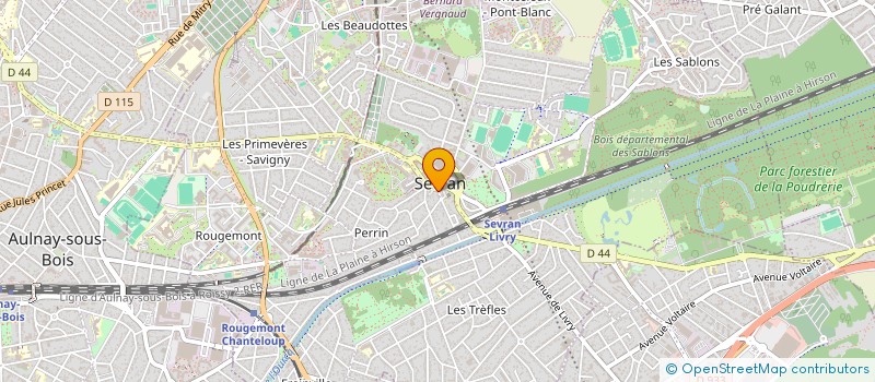 localisation de l'entreprise MTG à SEVRAN
