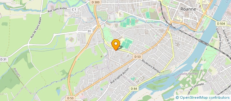 localisation de l'entreprise MTG BRODERIE à ROANNE