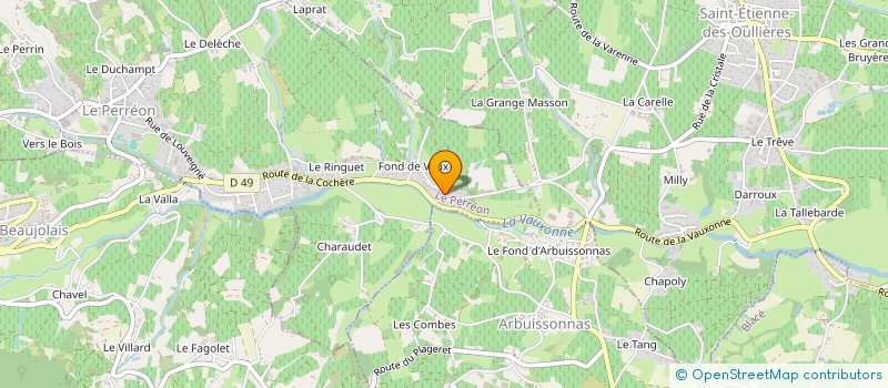 localisation de l'entreprise MTG COIFFURE  LE PERREON