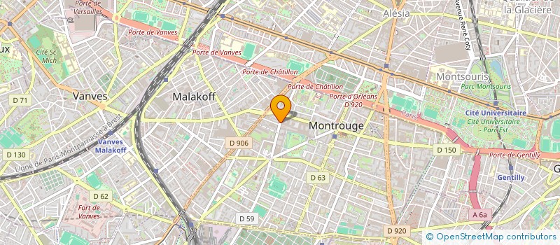 localisation de l'entreprise MTG CONSEIL ET SOLUTIONS  MONTROUGE