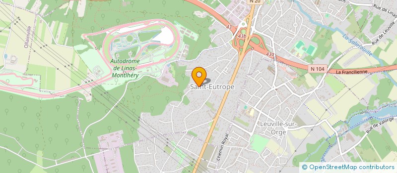 localisation de l'entreprise MTG PISCINES  LINAS