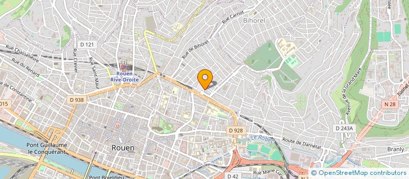 localisation de l'entreprise MTH à ROUEN