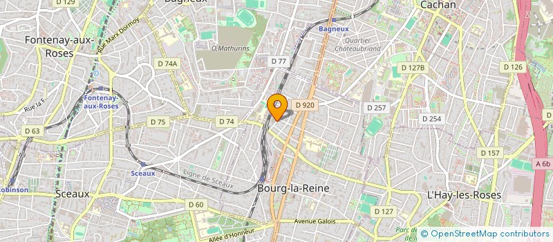 localisation de l'entreprise MTH à BOURG-LA-REINE