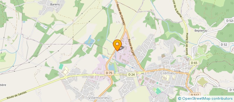 localisation de l'entreprise MTH  CREMIEU