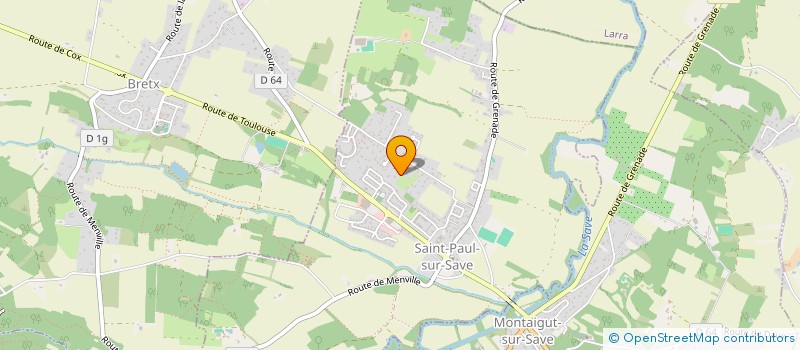 localisation de l'entreprise MTH ELECTRICITE SUD-OUEST  SAINT-PAUL-SUR-SAVE