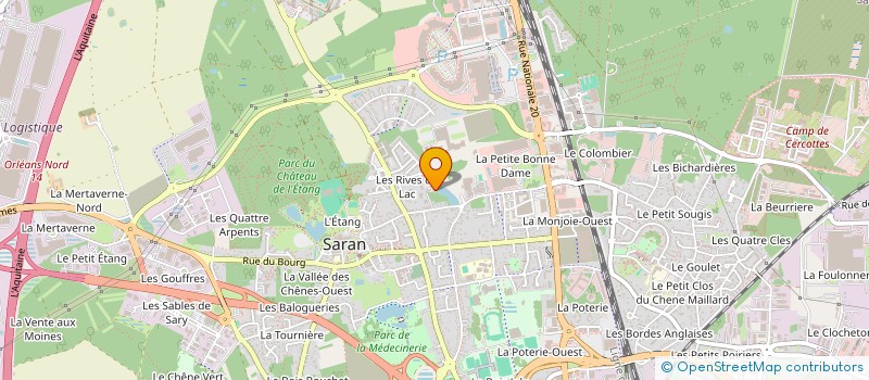 localisation de l'entreprise MTH GROUP HOLDING à SARAN