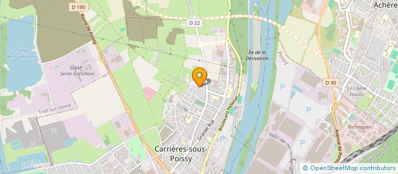 localisation de l'entreprise MTH IMMO  CARRIERES-SOUS-POISSY