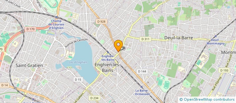 localisation de l'entreprise MTHC  ENGHIEN LES BAINS