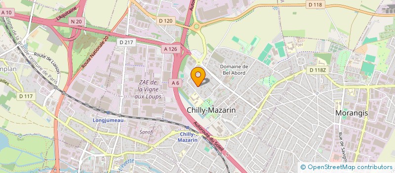 localisation de l'entreprise MTI à CHILLY-MAZARIN