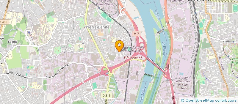 localisation de l'entreprise MTI  OULLINS-PIERRE-BENITE