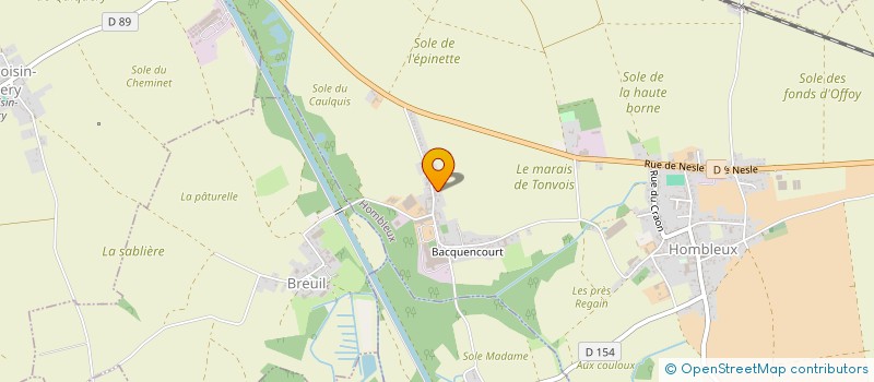 localisation de l'entreprise MTI  HOMBLEUX