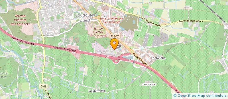 localisation de l'entreprise MTI ACIER à ORANGE