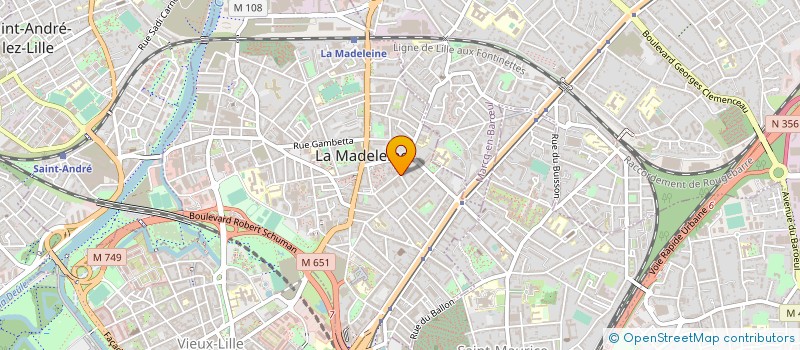 localisation de l'entreprise MTI ENTREPRISES à LA MADELEINE