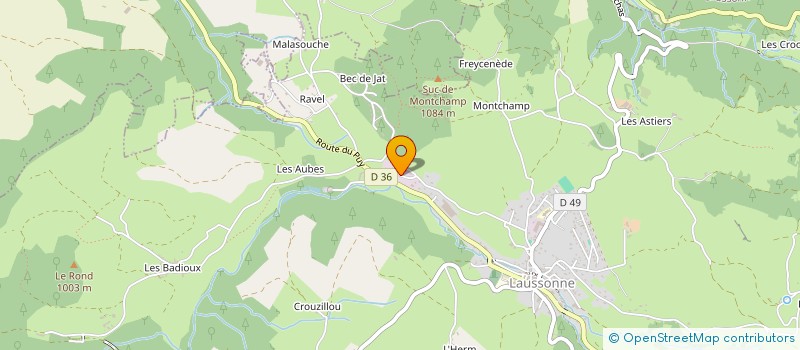 localisation de l'entreprise MTI MEZENC TECH IMPORT à LAUSSONNE