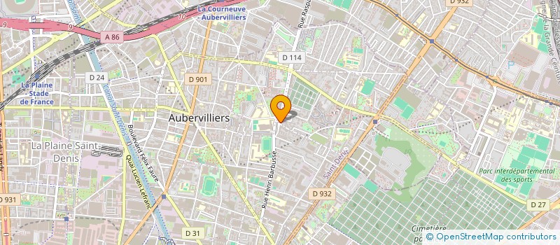 localisation de l'entreprise MTI RENOV BAT  AUBERVILLIERS