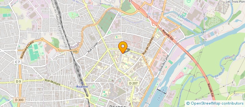 localisation de l'entreprise MTI RHONE ALPES - AUVERGNE - ... à ROANNE