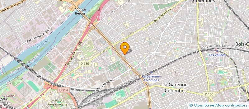 localisation de l'entreprise MTI TRANSPORT  COLOMBES