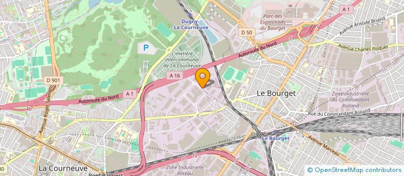 localisation de l'entreprise MTIACIER à LA COURNEUVE