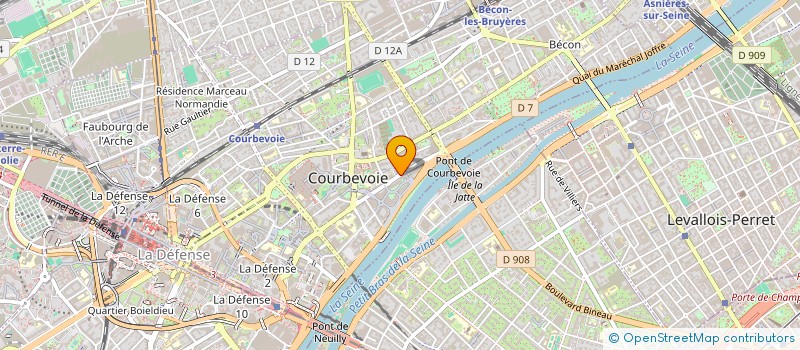 localisation de l'entreprise MTINF CONSULTING à COURBEVOIE