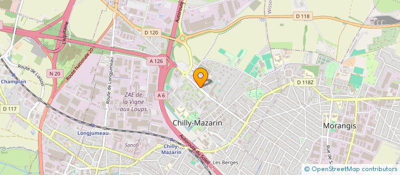 localisation de l'entreprise MTJ à CHILLY-MAZARIN