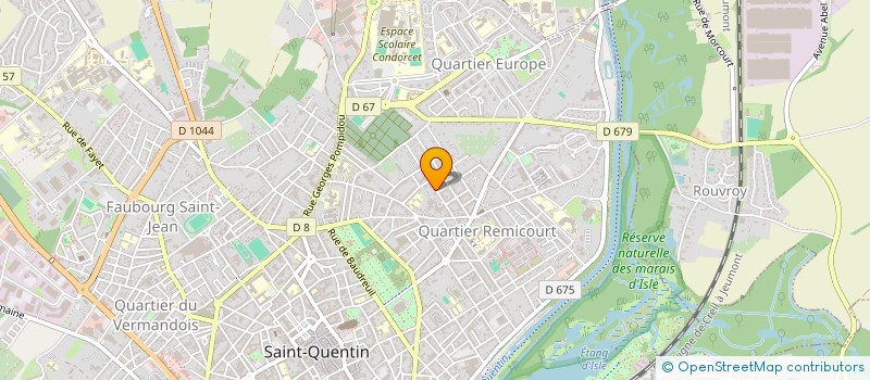 localisation de l'entreprise MTJ IMMO à SAINT-QUENTIN