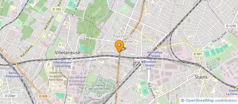 localisation de l'entreprise MTK PIECE AUTO à PIERREFITTE-SUR-SEINE